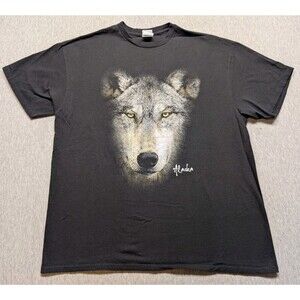Alaska Wolf Nature Black Shirt Size XL Delta Pro Weight
